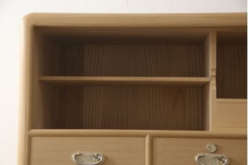 中古　最高級　伝統工芸士　中山昌二作　かくし付き　凛とした佇まいが気品を感じさせる加茂総桐箪笥(大丸、四方丸、桐たんす、着物箪笥、衣装タンス、和タンス)(定価約240万)(R-061956)