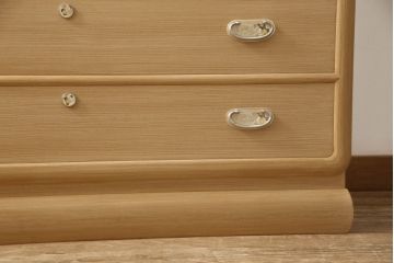 中古　最高級　伝統工芸士　中山昌二作　かくし付き　凛とした佇まいが気品を感じさせる加茂総桐箪笥(大丸、四方丸、桐たんす、着物箪笥、衣装タンス、和タンス)(定価約240万)(R-061956)