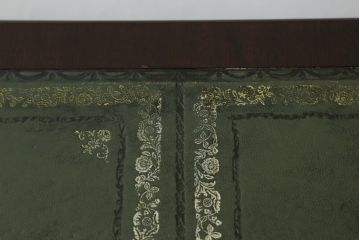 イギリスビンテージ　ロスジョン(ROSJOHN)　脚部まで凝ったデザインが高級感を醸し出すデスク(在宅用、ワークデスク、在宅ワーク用、両袖机、オフィスデスク、ヴィンテージ)(R-061957)