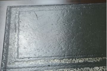 イギリスビンテージ　ロスジョン(ROSJOHN)　脚部まで凝ったデザインが高級感を醸し出すデスク(在宅用、ワークデスク、在宅ワーク用、両袖机、オフィスデスク、ヴィンテージ)(R-061957)