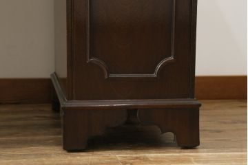 イギリスビンテージ　ロスジョン(ROSJOHN)　脚部まで凝ったデザインが高級感を醸し出すデスク(在宅用、ワークデスク、在宅ワーク用、両袖机、オフィスデスク、ヴィンテージ)(R-061957)