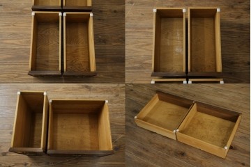 イギリスヴィンテージ　高級品　激レア　拡張式天板付き　マホガニー材　バーズアイが印象的なチェスト　(R-061958)