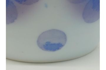 佐倉焼　上瀧勝治　葆光布染彩磁　しっとりとした味わい深さが魅力の壺(共箱付き、花瓶、花器、勝山窯、葆光磁)(R-061965)