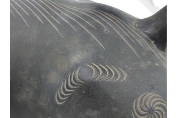 古銅　玉獅子　香炉　勇ましく異彩を放つ表情に惹きつけられる獅子の置物(中国?、仏具、インテリア、ディスプレイ)(R-061977)
