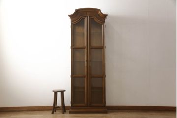 中古　DREXEL HERITAGE(ドレクセルヘリテイジ)　クラシカルな佇まいが魅力のキュリオケース(飾り棚、ガラスケース、ショーケース、キャビネット、陳列棚)(定価約62万円)(R-061986)