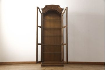 中古　DREXEL HERITAGE(ドレクセルヘリテイジ)　クラシカルな佇まいが魅力のキュリオケース(飾り棚、ガラスケース、ショーケース、キャビネット、陳列棚)(定価約62万円)(R-061986)