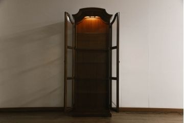 中古　DREXEL HERITAGE(ドレクセルヘリテイジ)　クラシカルな佇まいが魅力のキュリオケース(飾り棚、ガラスケース、ショーケース、キャビネット、陳列棚)(定価約62万円)(R-061986)
