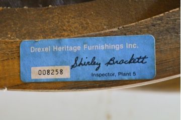 中古　DREXEL HERITAGE(ドレクセルヘリテイジ)　Grand Villa(グランドヴィラ)　くつろぎの時間を演出するキャスター付きアームチェア(椅子、イス、ダイニングチェア)(R-061989)
