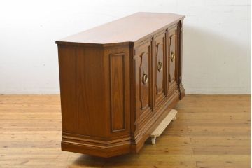 中古　DREXEL HERITAGE(ドレクセルヘリテイジ)　FRANCESCA(フランチェスカ)　マホガニー材　クラシカルな佇まいが美しいサイドボード(クレデンザ、クリデンザ、収納棚、戸棚、サイドキャビネット、リビングボード)(R-061994)