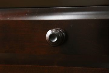 和製ビンテージ　北海道民芸家具　HM161K　美しい木肌とシックな佇まいが魅力的な食器棚(収納棚、戸棚、カップボード、キャビネット、飾り棚、ヴィンテージ)(R-061995)