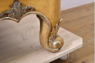 中古　美品　MAITLAND-SMITH(メートランドスミス)　籐編みデザインが目を惹くヨーロピアンなサーバー(ワインラック、サイドボード、サービス台、収納棚、戸棚、サイドキャビネット)(定価約140万円)(R-061999)