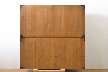 アンティーク家具　和製アンティーク　明治期　内部桐材　細かな透かし金具が目を引く佐渡箪笥(八幡箪笥、衣装箪笥、引き出し、チェスト、桐箪笥、桐たんす)(R-062000)