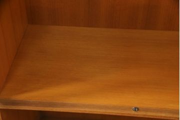 和製ビンテージ　日田工芸　マキシムシリーズ　絶版品　チーク材　ローズウッド材　北欧スタイルやナチュラルテイストのお部屋におすすめの食器棚(収納棚、戸棚、飾り棚、カップボード、キャビネット、引き出し、ヴィンテージ)(R-062004)