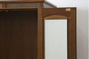 中古　DREXEL HERITAGE(ドレクセルヘリテイジ)　Triune(トライユン)シリーズ　マホガニー材の木肌が美しいワードローブ(キャビネット、収納棚、戸棚、洋服タンス)(定価約90万円)(R-062005)