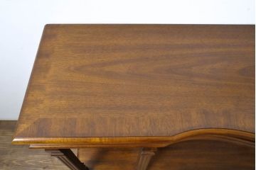 中古　DREXEL HERITAGE(ドレクセルヘリテイジ)　希少モデル!!ミラー入りで奥行が広く見えるコンソールテーブル(サイドボード、シェルフ、オープンラック、ディスプレイラック)(R-062008)
