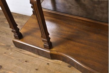 中古　DREXEL HERITAGE(ドレクセルヘリテイジ)　希少モデル!!ミラー入りで奥行が広く見えるコンソールテーブル(サイドボード、シェルフ、オープンラック、ディスプレイラック)(R-062008)