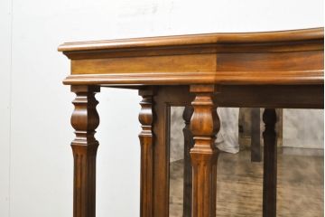 中古　DREXEL HERITAGE(ドレクセルヘリテイジ)　希少モデル!!ミラー入りで奥行が広く見えるコンソールテーブル(サイドボード、シェルフ、オープンラック、ディスプレイラック)(R-062008)