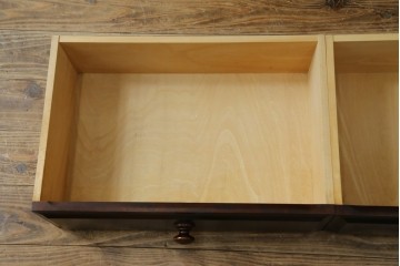 中古　北海道民芸家具　ブックケースリメイク　和洋どちらのお部屋にも馴染むオープンラック　(R-062011)