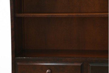 中古　北海道民芸家具　ブックケースリメイク　和洋どちらのお部屋にも馴染むオープンラック　(R-062011)