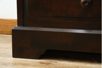 中古　北海道民芸家具　ブックケースリメイク　和洋どちらのお部屋にも馴染むオープンラック　(R-062011)