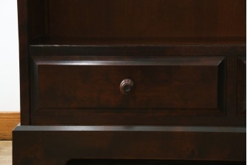 中古　北海道民芸家具　ブックケースリメイク　和洋どちらのお部屋にも馴染むオープンラック　(R-062011)