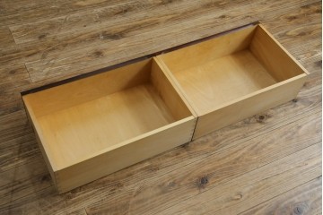 中古　北海道民芸家具　ブックケースリメイク　和洋どちらのお部屋にも馴染むオープンラック　(R-062011)