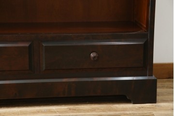 中古　北海道民芸家具　ブックケースリメイク　和洋どちらのお部屋にも馴染むオープンラック　(R-062011)