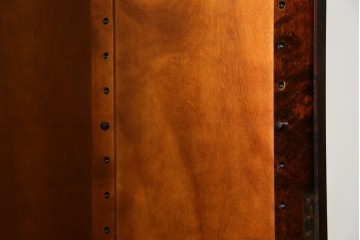 中古　北海道民芸家具　ブックケースリメイク　和洋どちらのお部屋にも馴染むオープンラック　(R-062011)