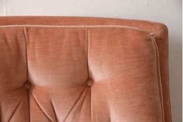 中古　美品　DREXEL HERITAGE(ドレクセルヘリテイジ)　可愛らしい色合いと上品な佇まいが魅力的なイージーチェア&オットマンセット(1人掛けソファ、1Pソファ、アームチェア、フットスツール)(R-062015)