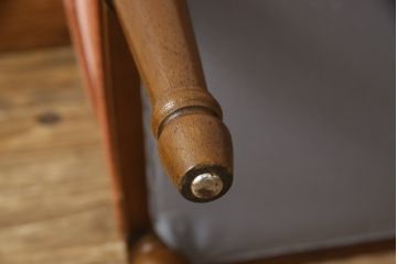 中古　美品　DREXEL HERITAGE(ドレクセルヘリテイジ)　可愛らしい色合いと上品な佇まいが魅力的なイージーチェア&オットマンセット(1人掛けソファ、1Pソファ、アームチェア、フットスツール)(R-062015)