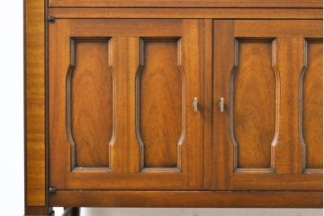 中古　DREXEL HERITAGE(ドレクセルヘリテイジ)　Triune(トライユン)　クラシカルな雰囲気が素敵なキャスター付きサービス台(ワゴン、サイドボード、サイドキャビネット、サーバー)(R-062016)
