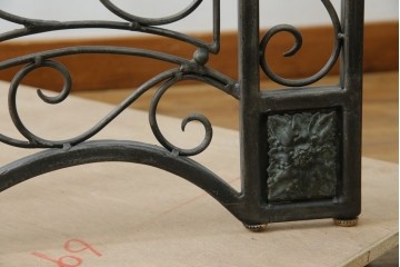 中古　美品　イギリス製　MAITLAND-SMITH(メートランドスミス)　ヨーロピアンクラシックなデザインがお洒落なパーテーション(間仕切り、衝立て、つい立て)(定価約50万円)(R-062017)