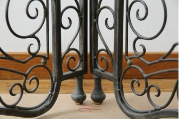 中古　美品　イギリス製　MAITLAND-SMITH(メートランドスミス)　ヨーロピアンクラシックなデザインがお洒落なパーテーション(間仕切り、衝立て、つい立て)(定価約50万円)(R-062017)