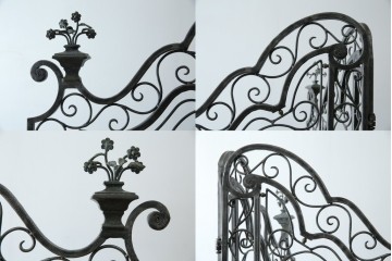 中古　美品　イギリス製　MAITLAND-SMITH(メートランドスミス)　ヨーロピアンクラシックなデザインがお洒落なパーテーション(間仕切り、衝立て、つい立て)(定価約50万円)(R-062017)