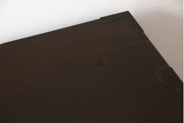 和製アンティーク　明治期　前面欅(ケヤキ)材　凝った金具が魅力的な仙台箪笥(時代箪笥、収納たんす、衣装タンス、和箪笥、引き出し)(R-062024)