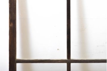 アンティーク建具　ゆらゆらガラス　昭和レトロな雰囲気漂うガラス戸4枚セット(格子戸、引き戸)(R-062028)