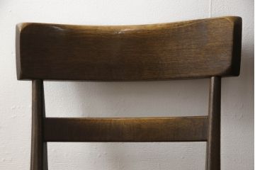 中古　ナラ材　柏木工(KASHIWA)　WILDERNESS(ウィルダネス)　木の温かみある風合いが魅力的なダイニングチェア2脚セット(板座チェア、イス、椅子)(R-062035)