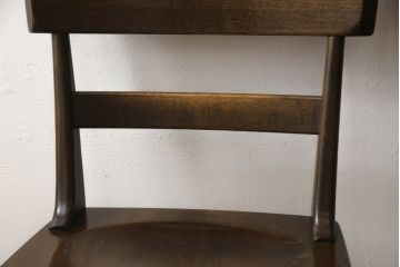 中古　ナラ材　柏木工(KASHIWA)　WILDERNESS(ウィルダネス)　木の温かみある風合いが魅力的なダイニングチェア2脚セット(板座チェア、イス、椅子)(R-062035)