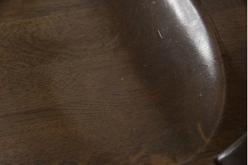 中古　ナラ材　柏木工(KASHIWA)　WILDERNESS(ウィルダネス)　木の温かみある風合いが魅力的なダイニングチェア2脚セット(板座チェア、イス、椅子)(R-062035)