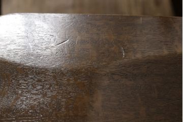 中古　ナラ材　柏木工(KASHIWA)　WILDERNESS(ウィルダネス)　木の温かみある風合いが魅力的なダイニングチェア2脚セット(板座チェア、イス、椅子)(R-062035)