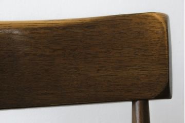 中古　ナラ材　柏木工(KASHIWA)　WILDERNESS(ウィルダネス)　木の温かみある風合いが魅力的なダイニングチェア(板座チェア、イス、椅子)(R-062036)