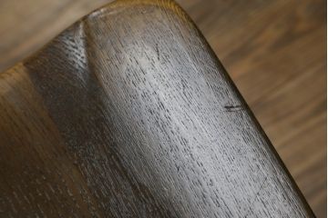中古　ナラ材　柏木工(KASHIWA)　WILDERNESS(ウィルダネス)　木の温かみある風合いが魅力的なダイニングチェア(板座チェア、イス、椅子)(R-062036)
