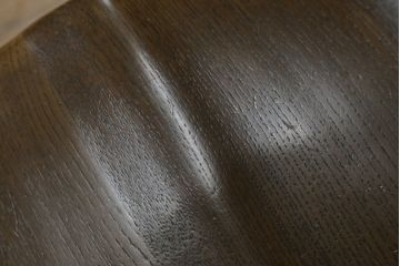 中古　ナラ材　柏木工(KASHIWA)　WILDERNESS(ウィルダネス)　木の温かみある風合いが魅力的なダイニングチェア(板座チェア、イス、椅子)(R-062036)