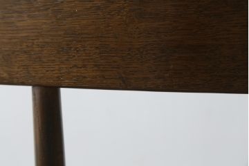 中古　ナラ材　柏木工(KASHIWA)　WILDERNESS(ウィルダネス)　木の温かみある風合いが魅力的なダイニングチェア(板座チェア、イス、椅子)(R-062036)