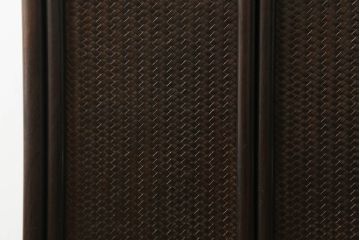 和製アンティーク　昭和初期　唐木　本紫檀(シタン)材　漆塗り　品のある佇まいが魅力の飾り棚(違い棚、茶棚、収納棚、戸棚)(R-062038)