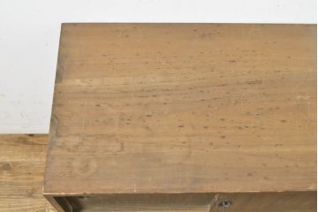 和製アンティーク　総桐材　シンプルながらに品のある佇まいが魅力の小箪笥(小引出し、収納箪笥、整理箪笥、和箪笥、戸棚)(R-062039)