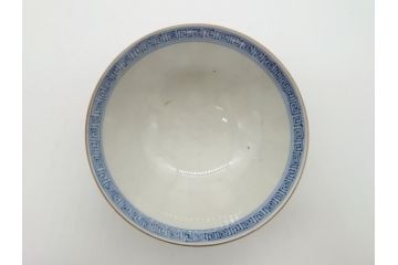 明治期　伊万里焼　色絵染付　蓋茶碗3客(角冨、角富、和食器)(R-062053)