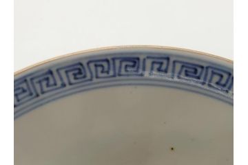 明治期　伊万里焼　色絵染付　蓋茶碗3客(角冨、角富、和食器)(R-062053)