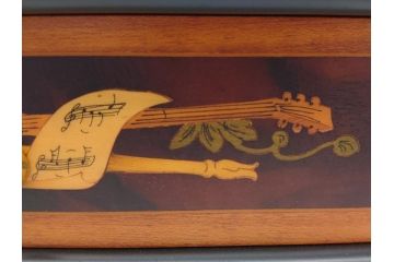 スイス製　REUGE MUSIC　ベートーベン　3曲72弁(CH3/72)　上品な楽器と花の象嵌細工が見事なリュージュ社のオルゴール(象嵌)(R-062054)