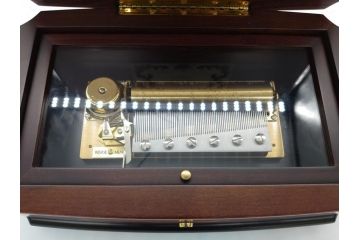 スイス製　REUGE MUSIC　ベートーベン　3曲72弁(CH3/72)　上品な楽器と花の象嵌細工が見事なリュージュ社のオルゴール(象嵌)(R-062054)